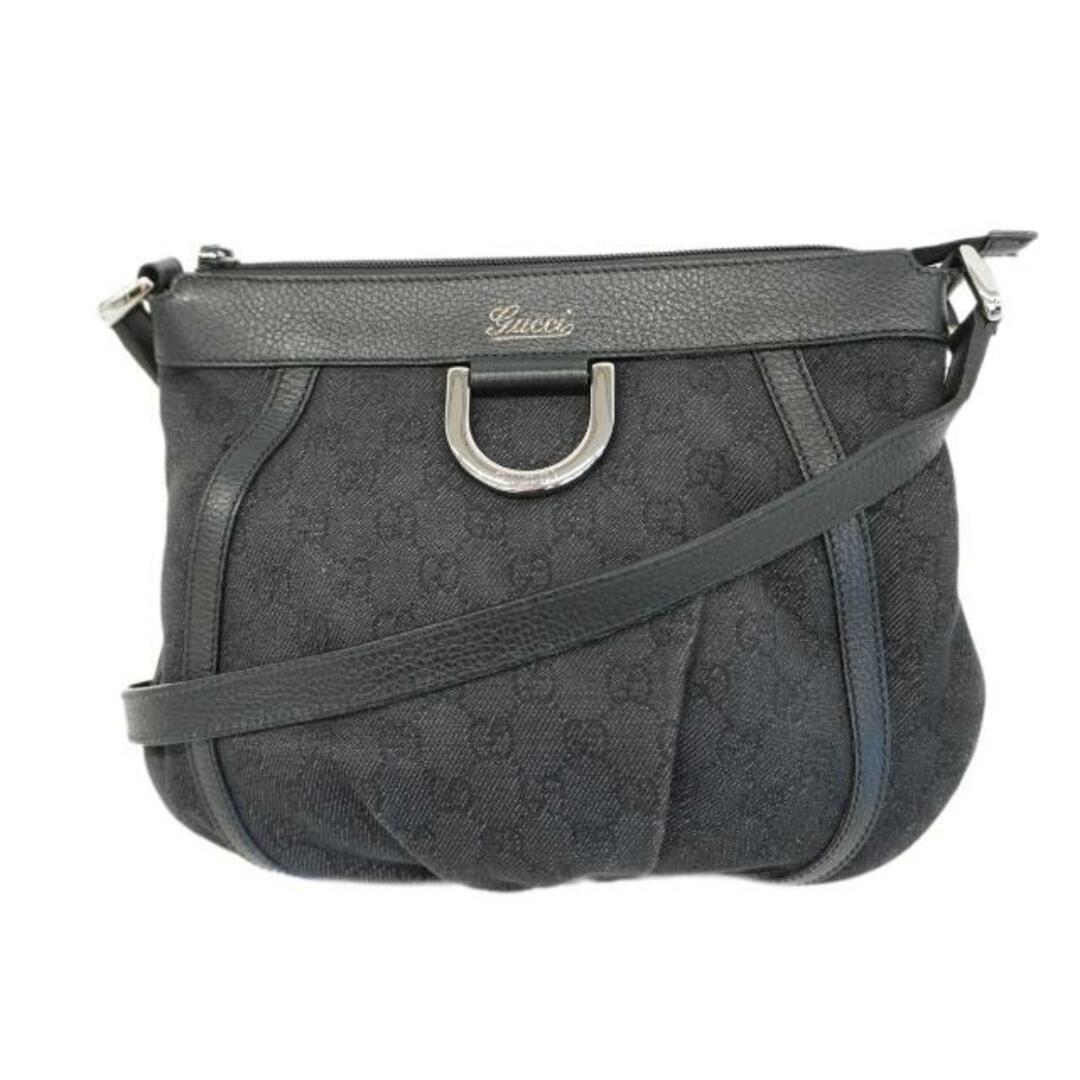 Gucci(グッチ)の【4hb1690】グッチ ショルダーバッグ/アビー/265691/デニム/ブラック/シルバー金具 【中古】 レディース レディースのバッグ(ショルダーバッグ)の商品写真