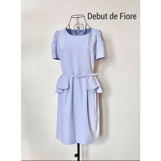 デビュードフィオレ(Debut de Fiore)のDebut de Fiore デビュードフィオレ　ペプラムワンピース(ひざ丈ワンピース)