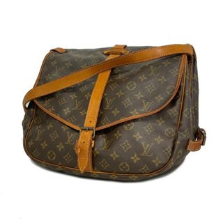 ルイヴィトン(LOUIS VUITTON)の【4hb1702】ルイヴィトン ショルダーバッグ/モノグラム/ソミュール35/M42254/ブラウン【中古】レディース(ショルダーバッグ)