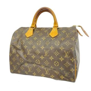 ルイヴィトン(LOUIS VUITTON)の【4hb1719】ルイヴィトン ハンドバッグ/モノグラム/スピーディ30/M41108/ブラウン【中古】レディース(ハンドバッグ)