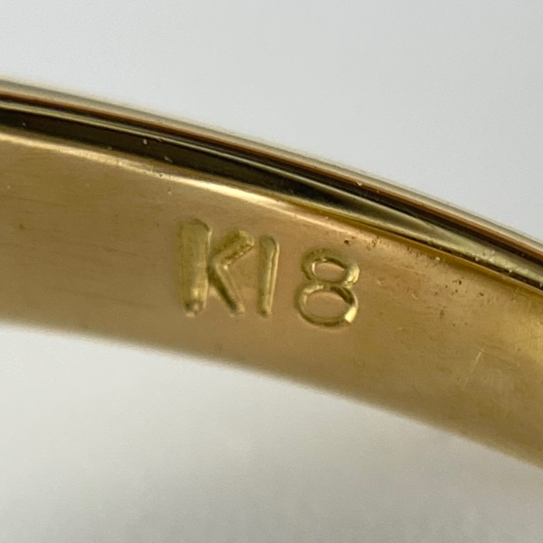 メレダイヤ デザインリング 8号 K18 【中古】 レディースのアクセサリー(リング(指輪))の商品写真