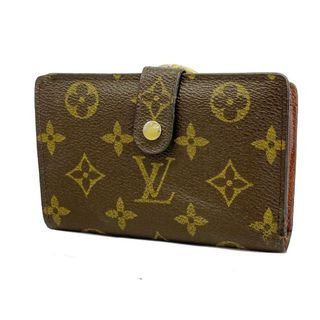 ルイヴィトン(LOUIS VUITTON)の【4hb1730】ルイヴィトン 財布/モノグラム/ポルトモネビエヴィエノワ/M61663/ブラウン【中古】メンズ/レディース/ユニセックス(財布)