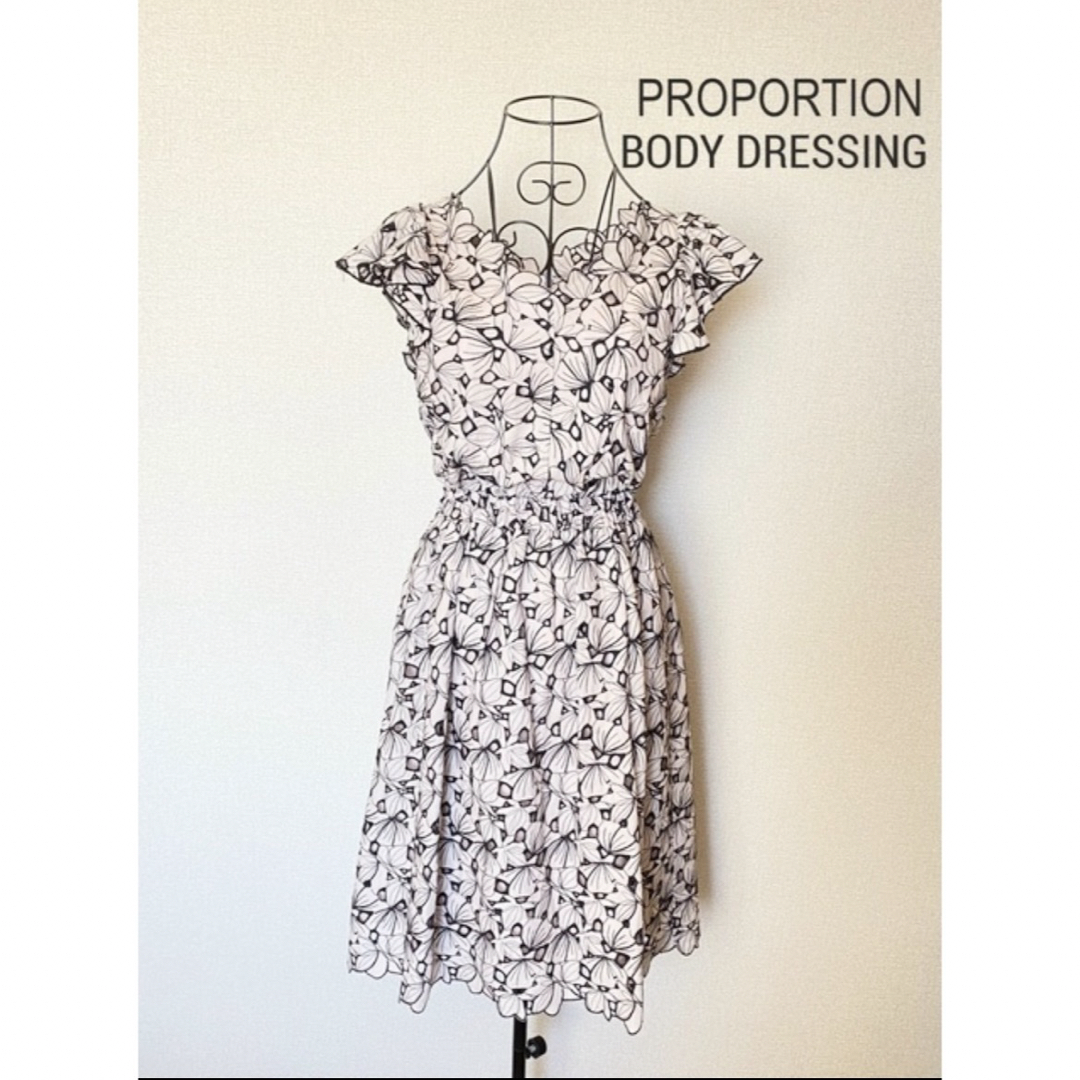 PROPORTION BODY DRESSING(プロポーションボディドレッシング)のPROPORTION BODY DRESSING エンブロイダリーワンピース レディースのワンピース(ひざ丈ワンピース)の商品写真