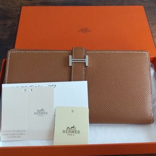 エルメス(Hermes)のHERMES　ベアンスフレ「ゴールド」(財布)