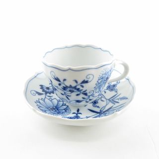 マイセン(MEISSEN)の美品 MEISSEN マイセン ブルーオニオン カップ＆ソーサー コーヒー ティー SO990 (グラス/カップ)