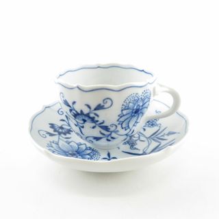 マイセン(MEISSEN)の美品 MEISSEN マイセン ブルーオニオン カップ＆ソーサー コーヒー ティー SO991 (グラス/カップ)