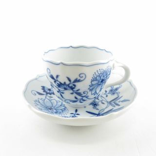 マイセン(MEISSEN)の美品 MEISSEN マイセン ブルーオニオン カップ＆ソーサー コーヒー ティー SO993 (グラス/カップ)