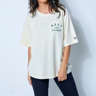 ロキシー(Roxy)の美品✨ロキシー　Tシャツ　M  ナチュラルカラー　(Tシャツ(半袖/袖なし))