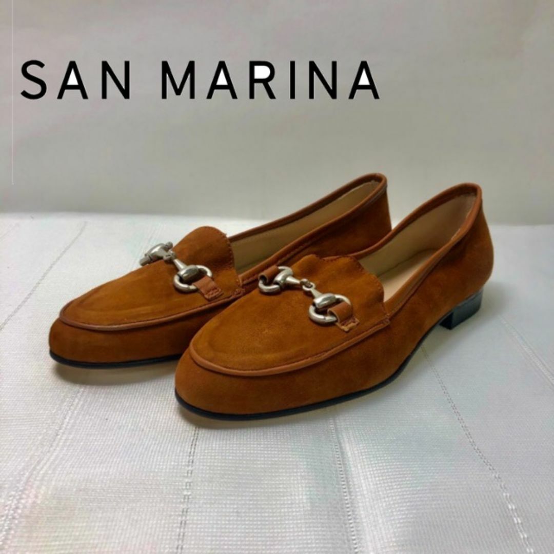 SAN MARINA ビット ローファー ブラウン 23.5cm 4805847 レディースの靴/シューズ(ローファー/革靴)の商品写真