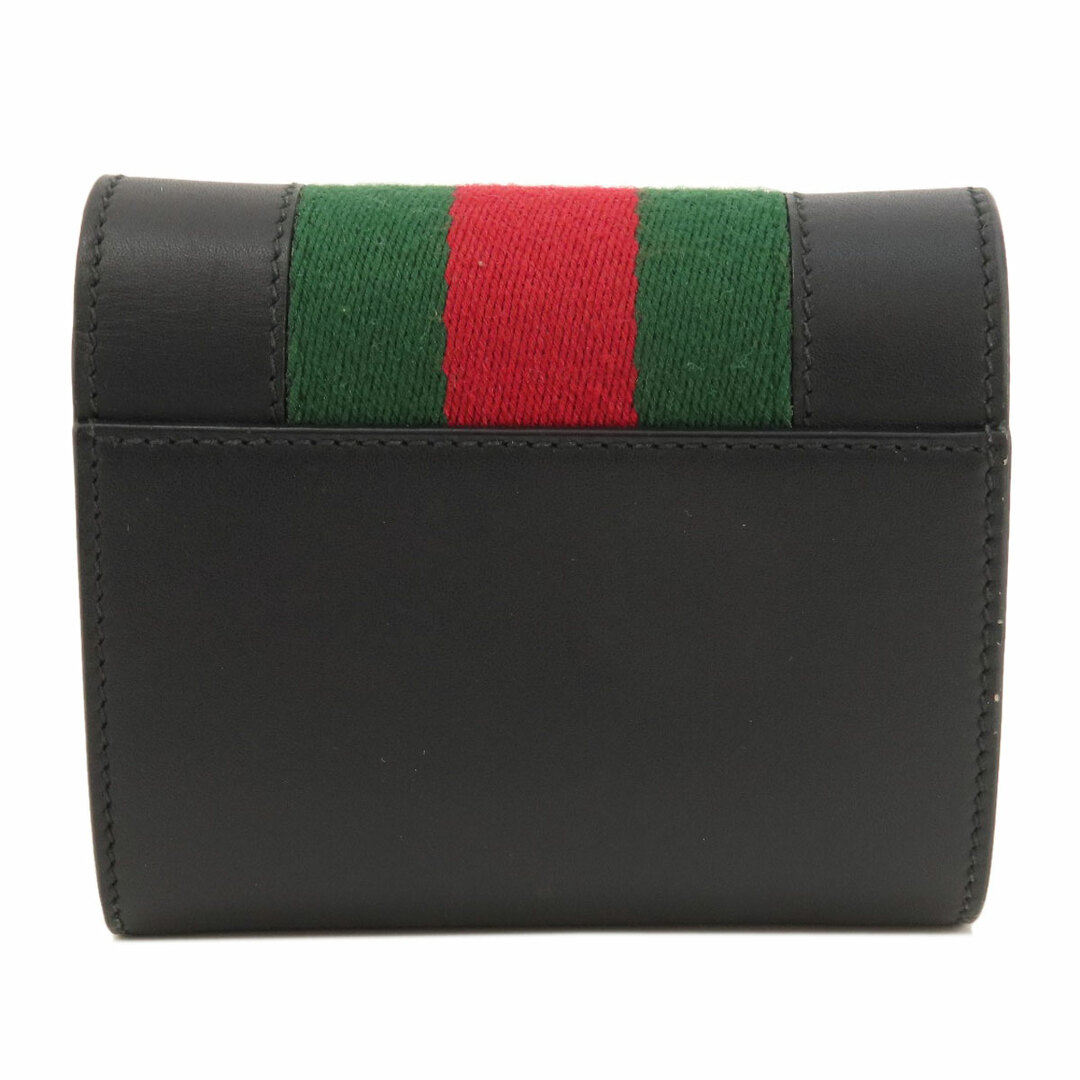 Gucci - GUCCI シェリーライン 二つ折り財布(小銭入れあり) レザー Gucci - GUCCI シェリーライン 二つ折り財布(小銭入れあり) レザー
