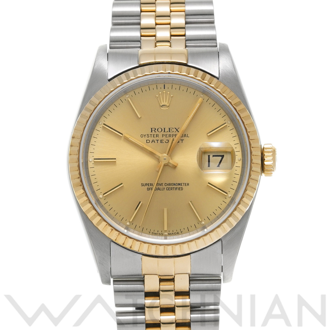 ROLEX(ロレックス)の中古 ロレックス ROLEX 16233 E番(1990年頃製造) シャンパン メンズ 腕時計 メンズの時計(腕時計(アナログ))の商品写真