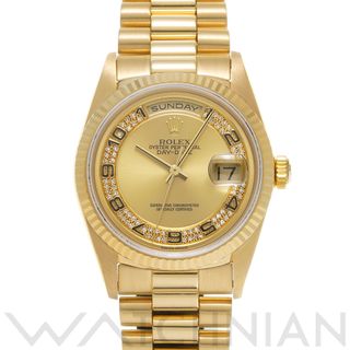 ロレックス(ROLEX)の中古 ロレックス ROLEX 18238 E番(1990年頃製造) シャンパン /ミリヤードダイヤモンド メンズ 腕時計(腕時計(アナログ))