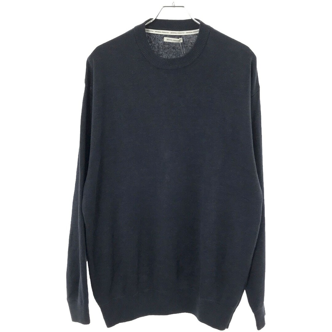 UNIVERSAL PRODUCTS ユニバーサルプロダクツ 23SS HEMP CREW NECK KINT  リネンニットセーター ネイビー 3 231-60203 メンズのトップス(ニット/セーター)の商品写真