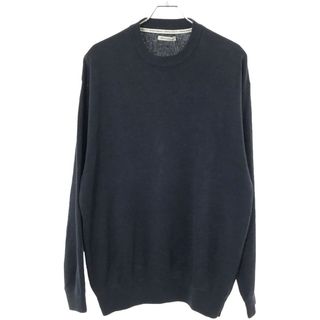 UNIVERSAL PRODUCTS ユニバーサルプロダクツ 23SS HEMP CREW NECK KINT  リネンニットセーター ネイビー 3 231-60203(ニット/セーター)