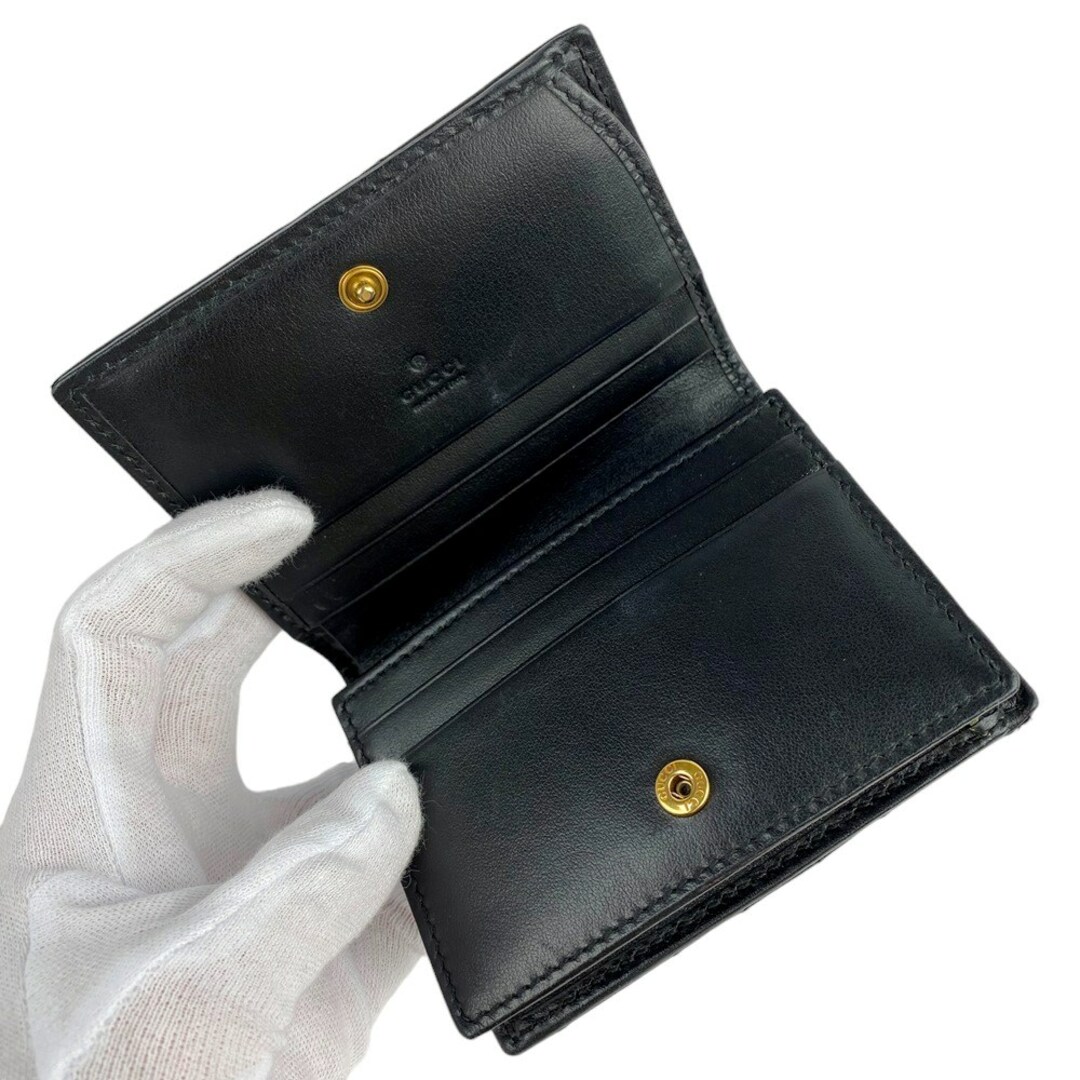 □美品□ グッチ GG マーモント 二つ折り コンパクト 財布 □美品□ グッチ GG マーモント 二つ折り コンパクト 財布