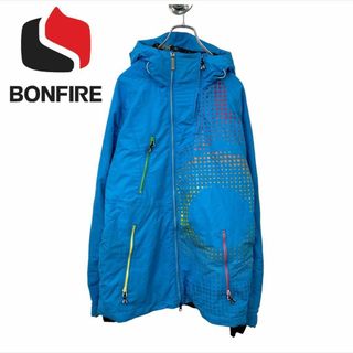 ■ BONFIRE スノーウェア パーカー ブルーWaterproof(ウエア/装備)