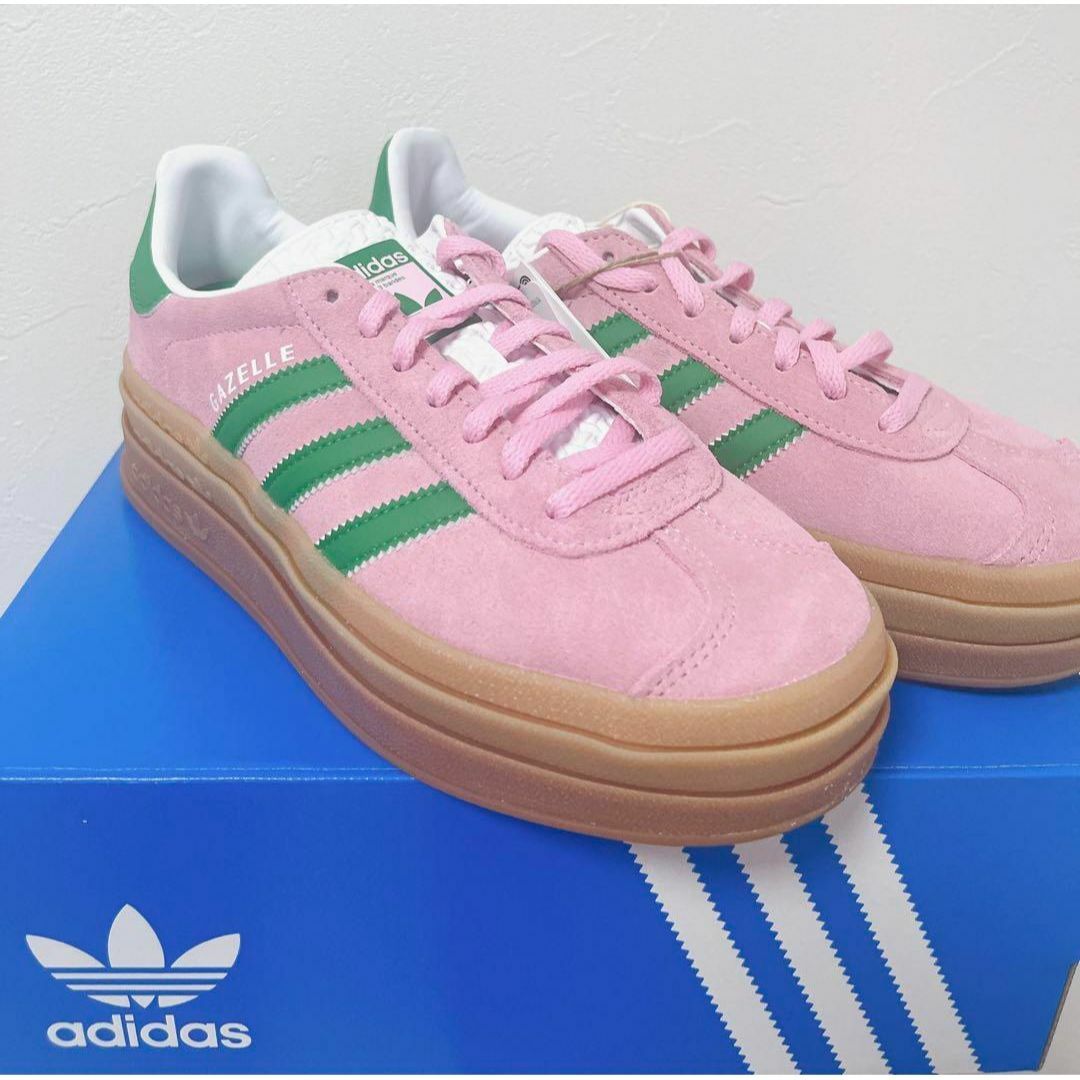 adidas(アディダス)の☆激レア☆adidas gazelle bold 22.5cm ピンク ガゼル レディースの靴/シューズ(スニーカー)の商品写真