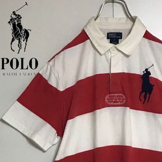 ラルフローレン(Ralph Lauren)の【ビッグポニー】ポロバイラルフローレン　刺繍ロゴポロシャツ　ボーダー　H724(ポロシャツ)