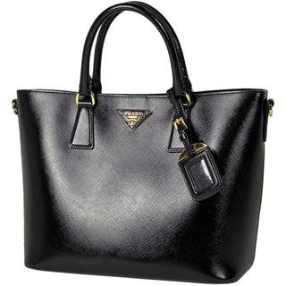 プラダ(PRADA)のプラダ ロゴ ハンドバッグ レディース 【中古】(ハンドバッグ)