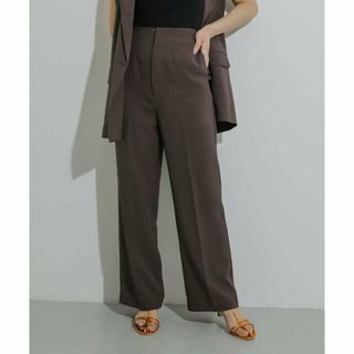 【BROWN】『一部WEB限定カラー』『UR TECH DRYLUXE』リネンライクワイドパンツ