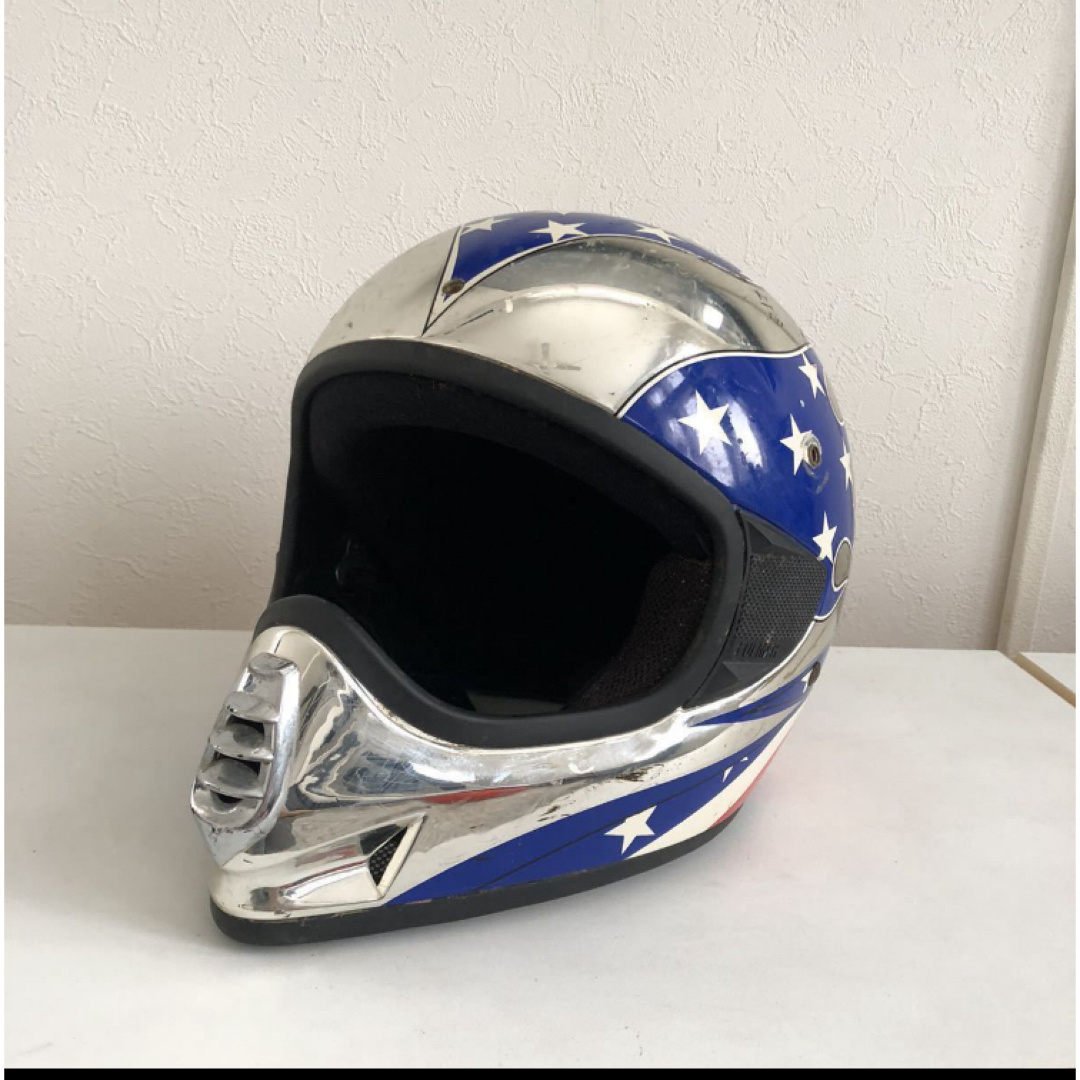 フルマー★Sサイズ メッキ ビンテージヘルメットArthur fulmer 自動車/バイクのバイク(ヘルメット/シールド)の商品写真