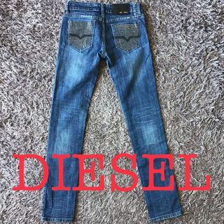 ディーゼル(DIESEL)のDIESEL　デニムパンツ　ローライズ ジーンズ 26 レア ストーン付(デニム/ジーンズ)