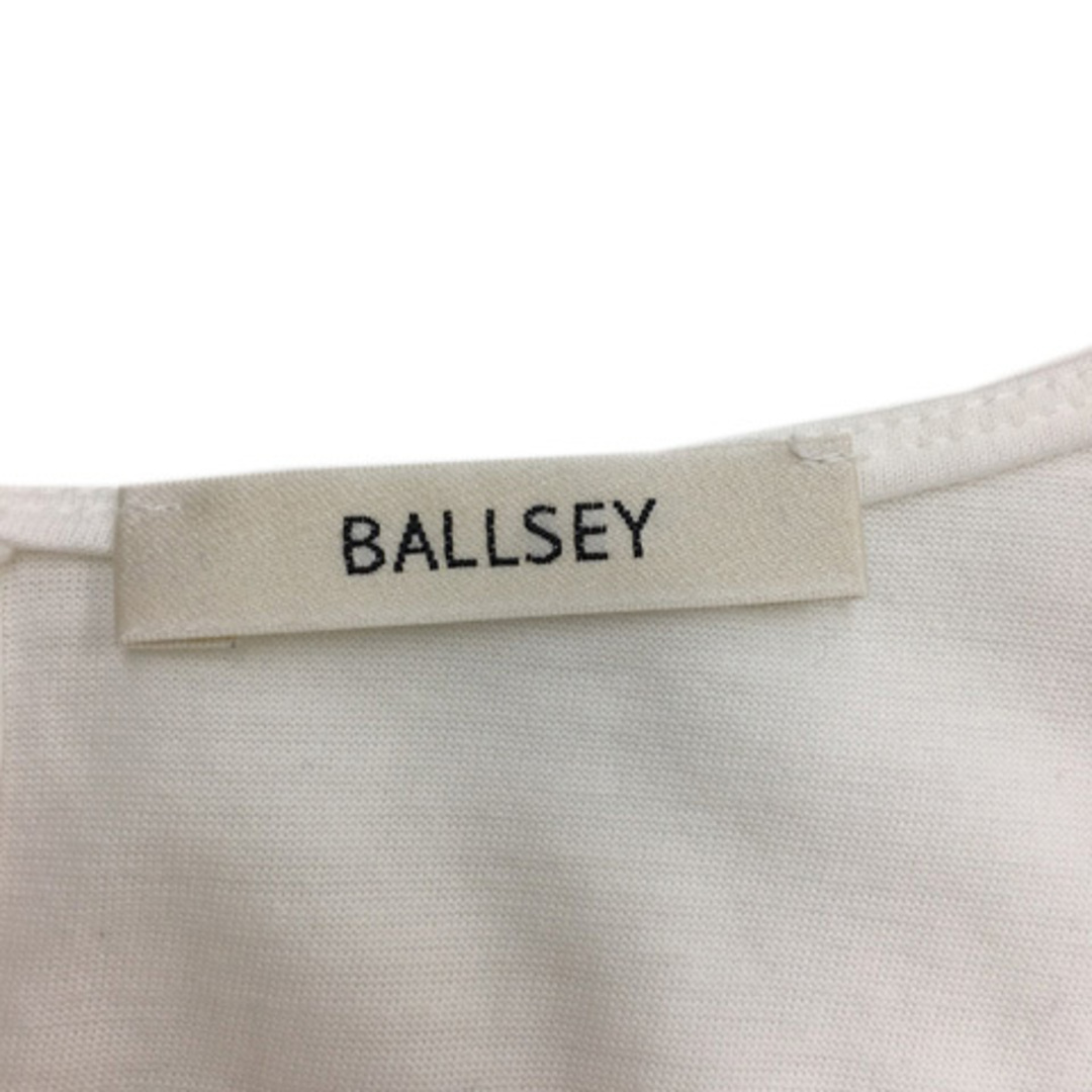 Ballsey(ボールジィ)のボールジー トゥモローランド カットソー バルーン ノースリーブ 38 白 レディースのトップス(カットソー(半袖/袖なし))の商品写真