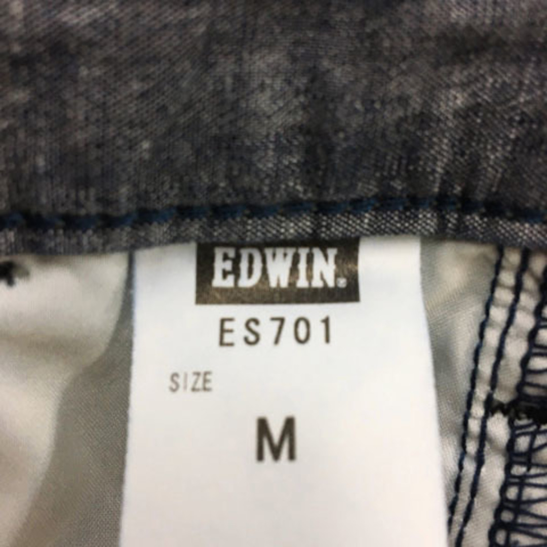 EDWIN(エドウィン)のエドウィン パンツ テーパード ロング ウエストゴム 無地 M 紺 ネイビー メンズのパンツ(スラックス)の商品写真