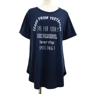 アザー(other)のハートマーケット カットソー Tシャツ プルオーバー プリント 半袖 L 紺(カットソー(半袖/袖なし))