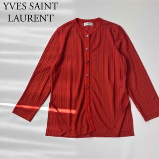 イヴサンローラン(Yves Saint Laurent)の美品　YVES SAINT LAURENT イヴサンローラン　ニットカーディガン(カーディガン)