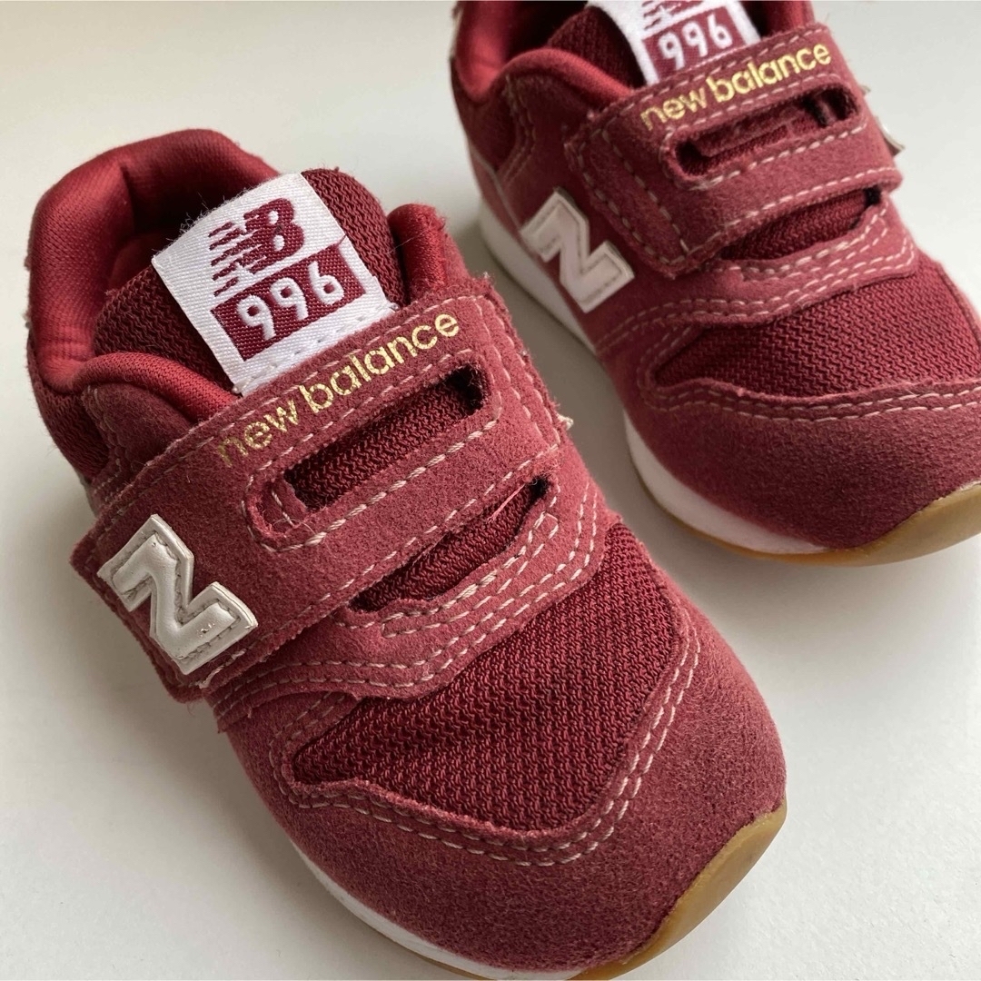 996（New Balance）(キュウキュウロク)のニューバランス NB ベビー スニーカー 13.0cm レッド キッズ/ベビー/マタニティのベビー靴/シューズ(~14cm)(スニーカー)の商品写真