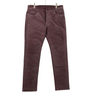 Maison Martin Margiela - Maison Martin Margiela 10 メゾン マルタン マルジェラ 10 13AW Slim コーティングスリムデニムパンツ バーガンディー 48 S30LA0066