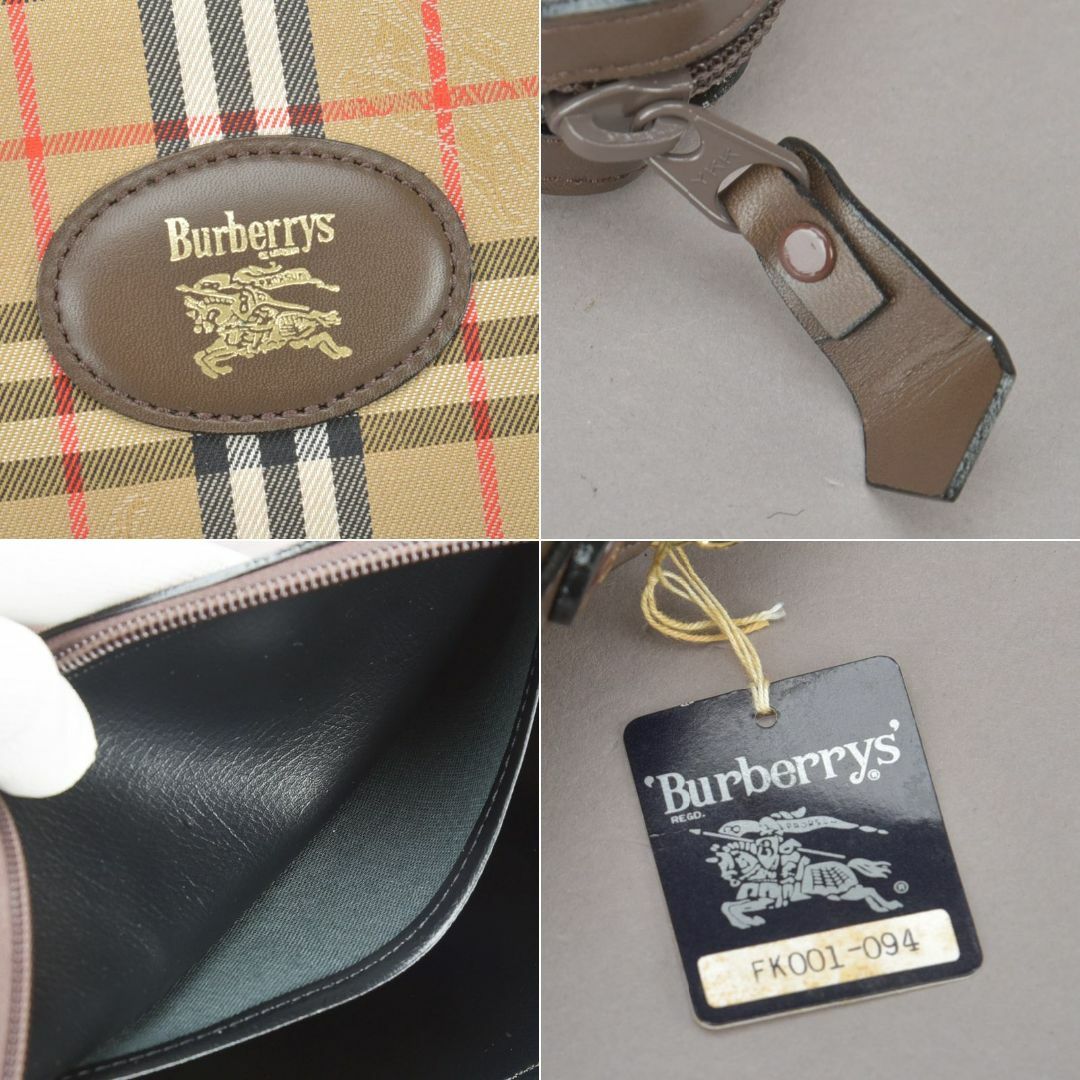 BURBERRY(バーバリー)の未使用◇BURBERRYS バーバリー チェック クラッチバッグ キャンバス 茶 メンズのバッグ(セカンドバッグ/クラッチバッグ)の商品写真