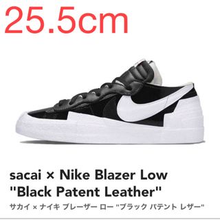 ナイキ(NIKE)の【25.5cm】sacai × Nike Blazer Low "Black(スニーカー)