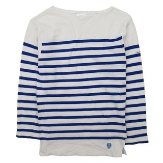 オーシバル(ORCIVAL)のオーチバル ORCIVAL オーシバル フランス製 バスクシャツ 青 BLM4(Tシャツ(長袖/七分))
