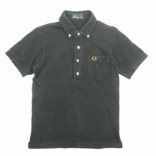 フレッドペリー(FRED PERRY)のフレッドペリー ロゴ刺繍 ボタンダウン ポロシャツ カットソー S(ポロシャツ)