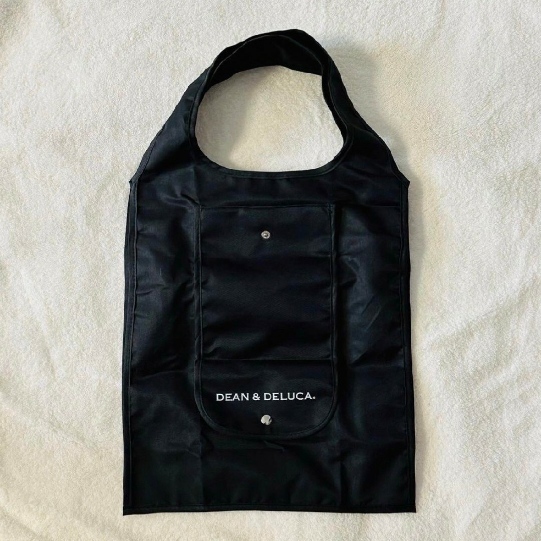 DEAN & DELUCA(ディーンアンドデルーカ)のDEAN&DELUCA　エコバッグ　ブラック　黒　折り畳み　トートバッグ レディースのバッグ(エコバッグ)の商品写真