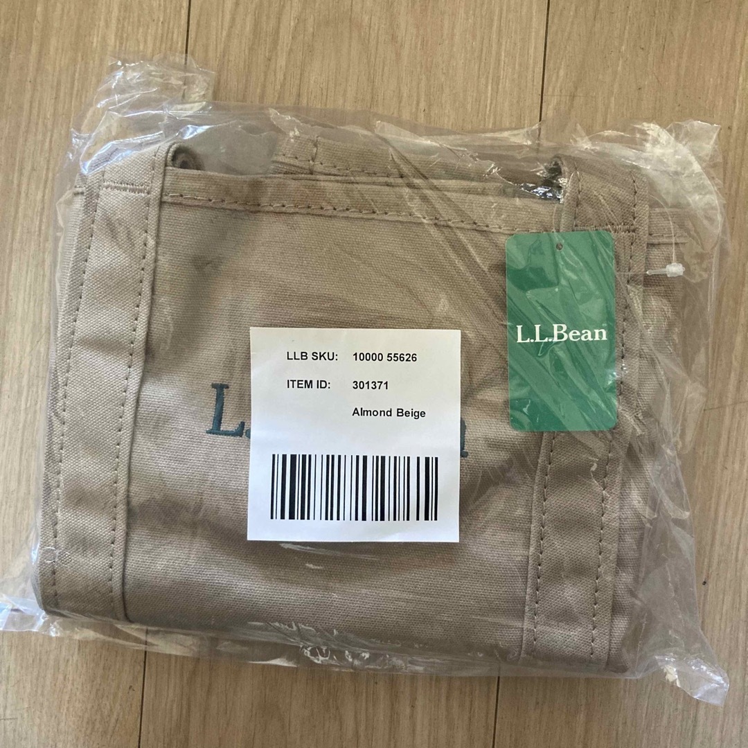 L.L.Bean(エルエルビーン)の【新品・タグ付き】L.L.Bean  グローサリートート  ベージュ　カトラリー レディースのバッグ(トートバッグ)の商品写真