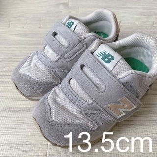 ニューバランス(New Balance)のニューバランス ベビー スニーカー グレー ピンク 13.5cm(スニーカー)