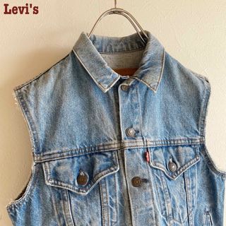 リーバイス(Levi's)のUSA製 80s ビンテージ リーバイス 3rd カットオフ デニムジャケット(Gジャン/デニムジャケット)