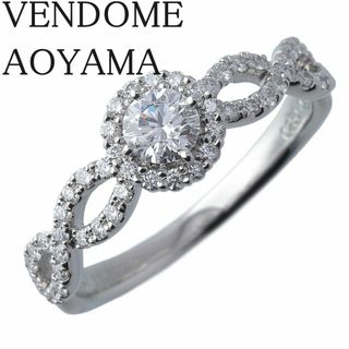 ヴァンドーム青山 現行モデル ダイヤ リング グレース 0.250ct メレダイヤ0.28ct 11号 PT950 箱 保証書(2023年) 新品仕上げ済 VENDOME AOYAMA VA【16460】