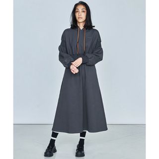 ダブルスタンダードクロージング(DOUBLE STANDARD CLOTHING)のESSENTIAL ショルダーリブフードワンピース(ロングワンピース/マキシワンピース)