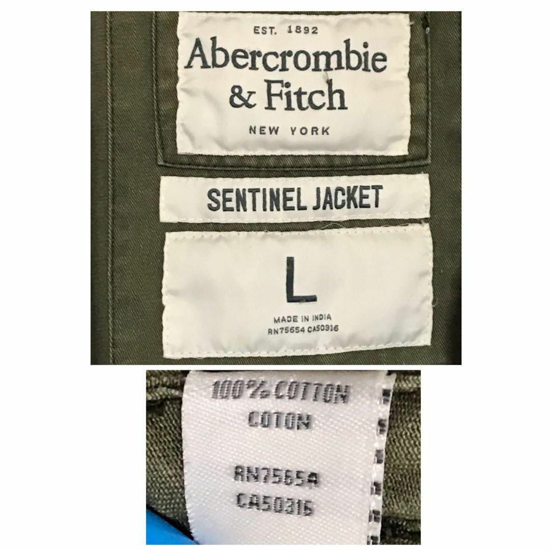 Abercrombie&Fitch(アバクロンビーアンドフィッチ)の【最高の色落ち】アバクロンビー＆フィッチ　袖ロゴ入りミリタリージャケットH723 メンズのジャケット/アウター(ミリタリージャケット)の商品写真