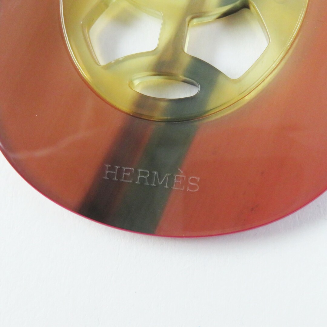 Hermes(エルメス)の極美品◎HERMES エルメス リフトGM バッファローホーン ラッカー レザー ネックレス／ペンダント ピンク 箱・保存袋付き 正規品 レディース レディースのアクセサリー(ネックレス)の商品写真