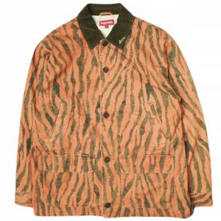 SUPREME シュプリーム 21SS Barn Coat タイガーストライプ バーンコート L Tiger Stripe オレンジ カバーオール ジャケット アウター【中古】【SUPREME】