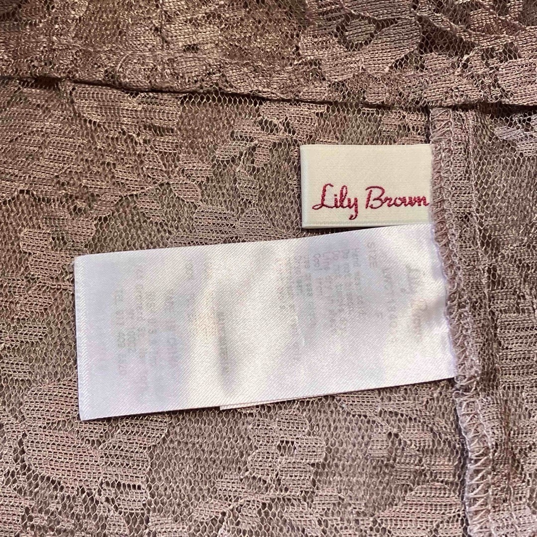 Lily Brown(リリーブラウン)のLily Brown 異素材シャーリングレーストップス レディースのトップス(シャツ/ブラウス(長袖/七分))の商品写真