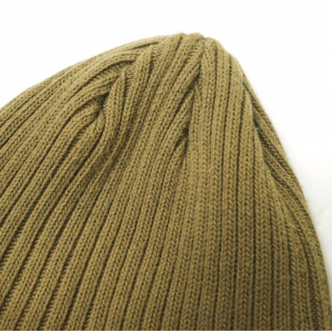 KIJIMA TAKAYUKI キジマタカユキ 日本製 KNIT CAP コットンリブニットキャップ KN-191003 フリー ライトブラウン ワッチキャップ ニット帽 ビーニー ユニセックス 帽子【中古】【KIJIMA TAKAYUKI】 メンズの帽子(ニット帽/ビーニー)の商品写真