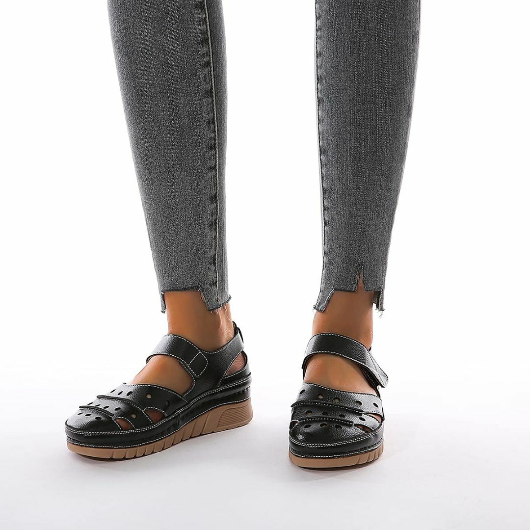 [Sanaris] プラットフォーム レディース ベルクロサンダル ベルクロ 厚 レディースの靴/シューズ(その他)の商品写真