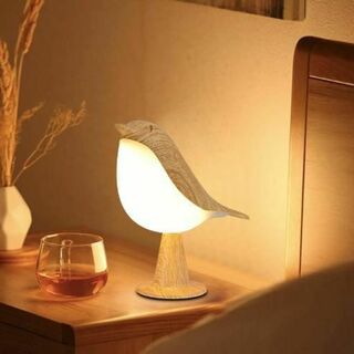 鳥型 サイドテーブルランプ 授乳ランプ 読書ランプ(その他)