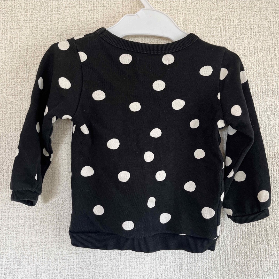 西松屋(ニシマツヤ)の90♡水玉　トレーナー キッズ/ベビー/マタニティのキッズ服女の子用(90cm~)(Tシャツ/カットソー)の商品写真